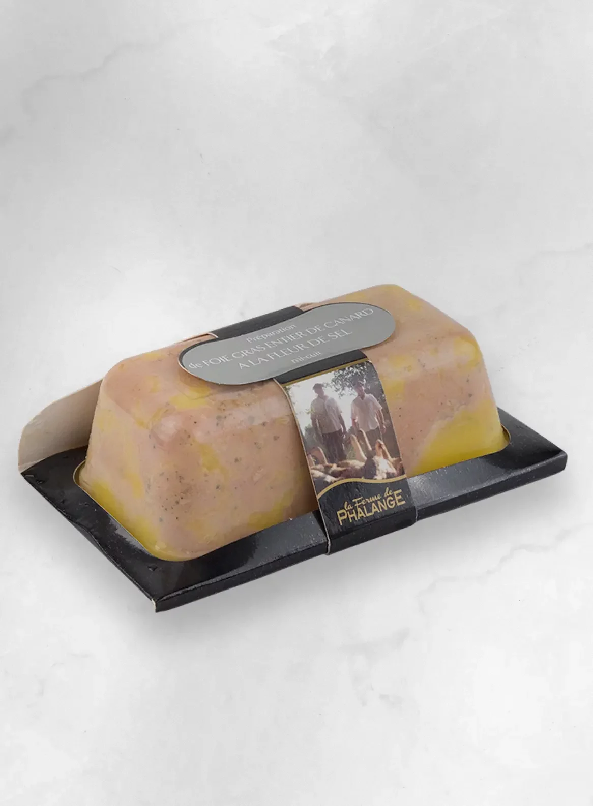 Foie gras de canard mi cuit à la fleur de sel 270 g – ferme de phalange